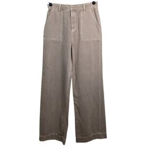 NEW Le Superbe Brenda Twill Pant 8 Camel Tan Minimalist Modern Elevated Chic  Me